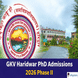 GKV Haridwar PhD Admission 2026 Phase II Open Till February 10; Apply Now @gkv.ac.in
